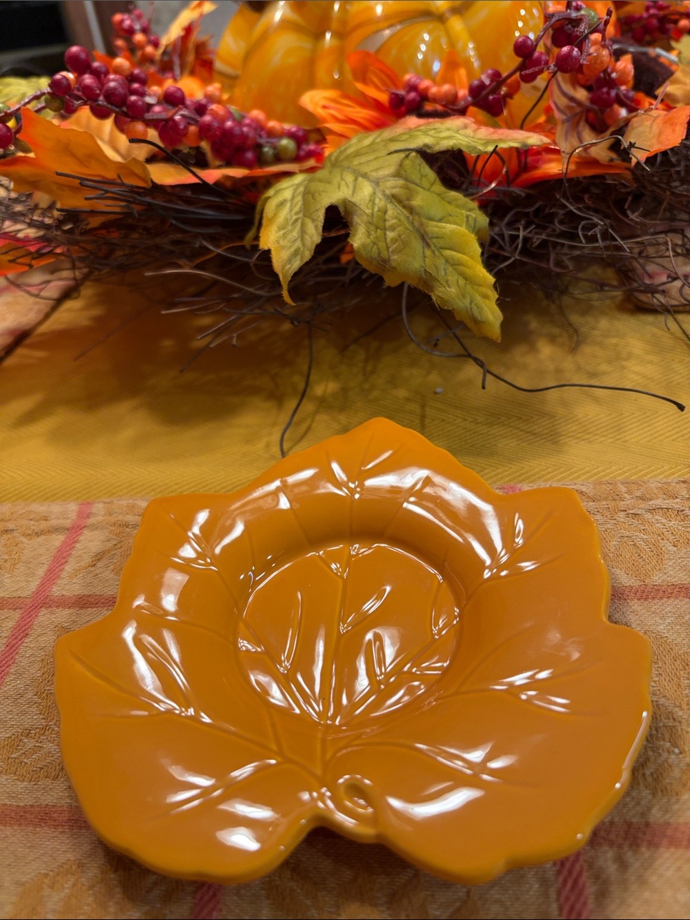 Hallmark Decorative Leaf-Shaped Candleholder
